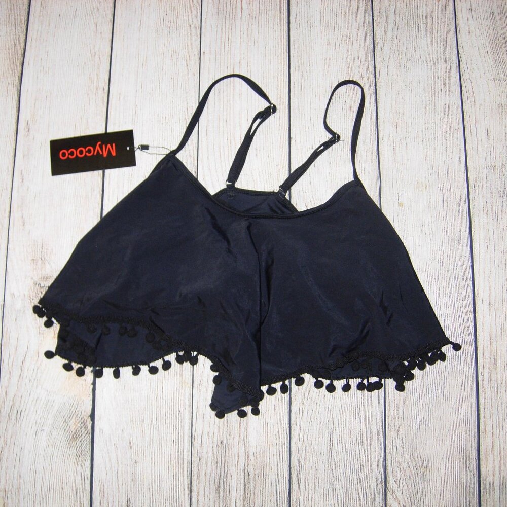 Black Swim Top XL (14-16)